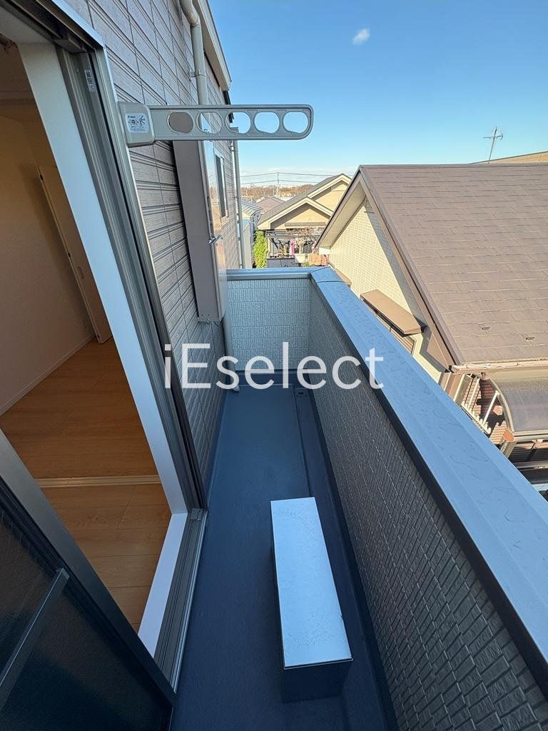 バルコニー　お洗濯物はこちらで