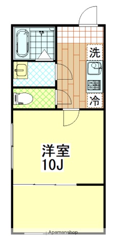 東武亀戸線 亀戸駅 徒歩6分 5階建 築2年の間取り写真