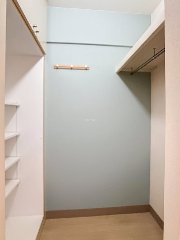 収納　容量大のウォークインクローゼット