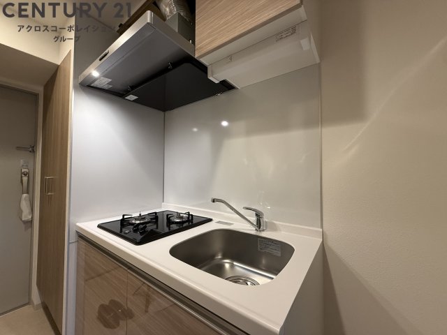 キッチン　2口ガスコンロ付で機能的なキッチンです！