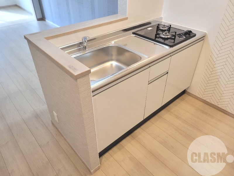 キッチン　２口コンロのシステムキッチン♪