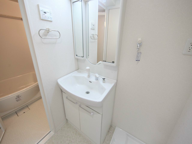 洗面設備　脱衣所　独立洗面台（シャンプードレッサー付）