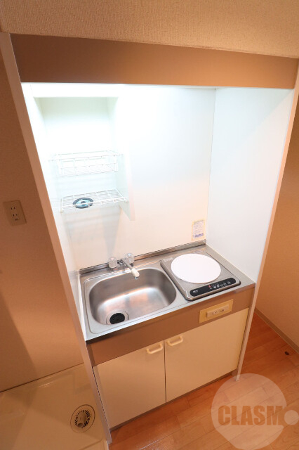 キッチン　１口ＩＨコンロのミニキッチンです