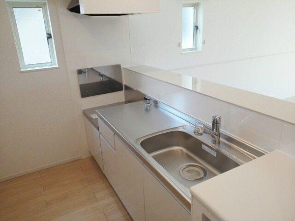 キッチン　２口ガスコンロ設置可！