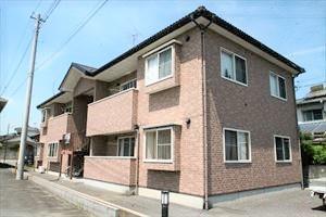 建物外観　２階建てアパート