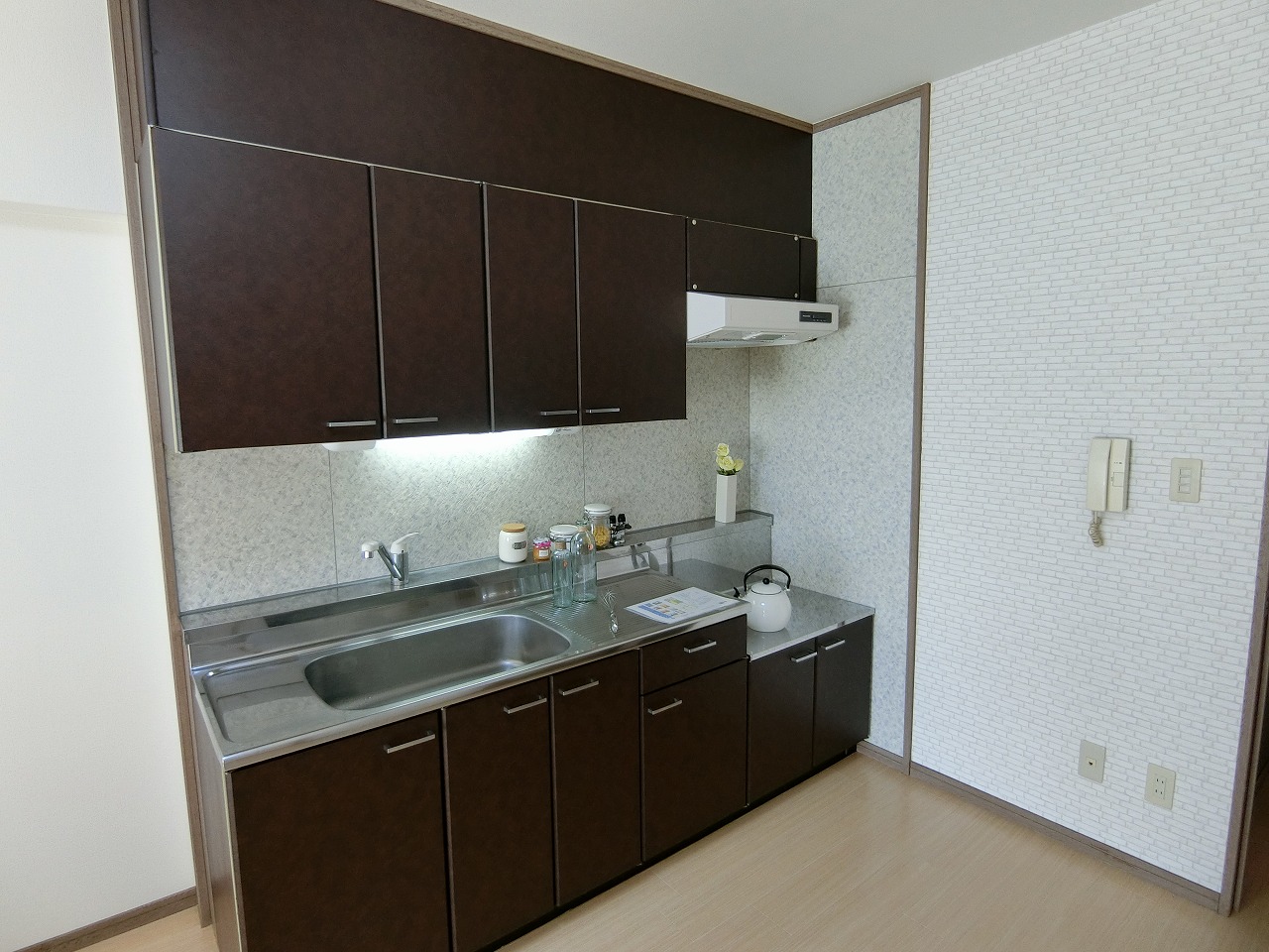 キッチン　前回モデルルーム設置時の写真です。