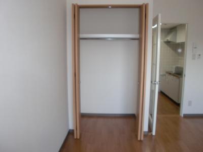 収納　洋室11帖のクローゼット。ロングコートも収納できそうです。