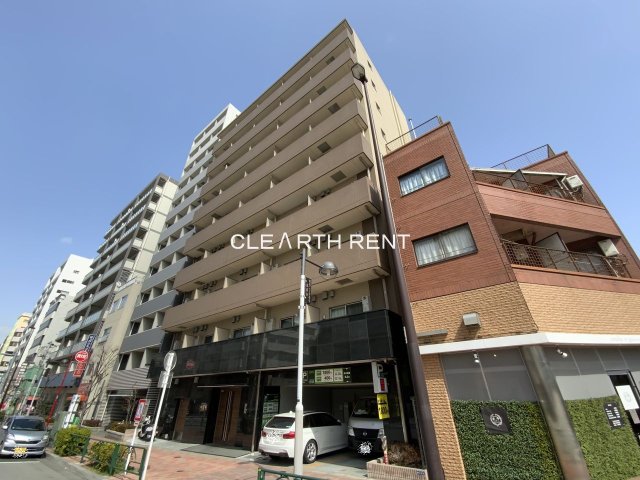 建物外観　地上9階建てデザイナーズマンション