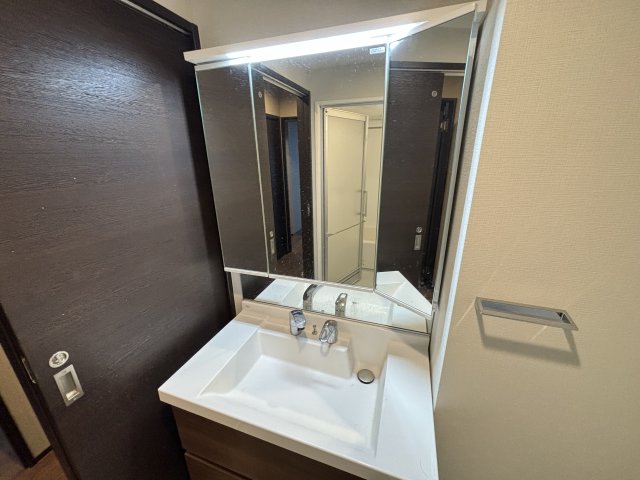 洗面設備　※別号室の参考写真です。