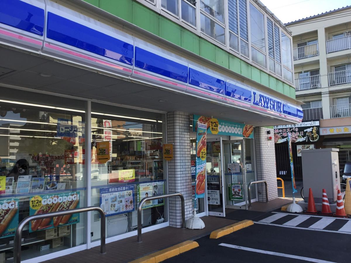 コンビニ　ローソン中庄駅前店（コンビニ）まで389m