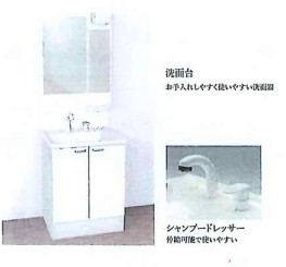 洗面設備　完成パース