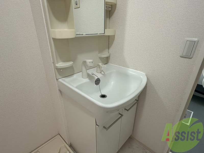 洗面設備　洗面所は独立しており、シャワー付きです。
