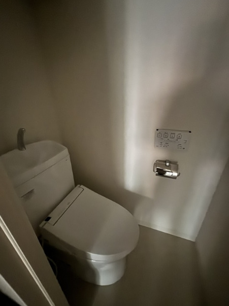 トイレ　落ち着いた色調のトイレです