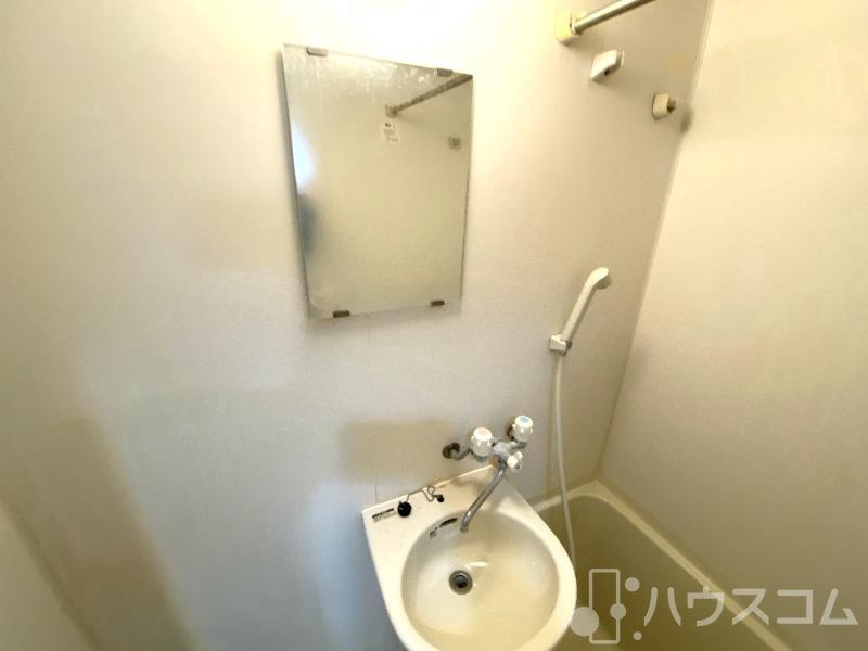 洗面設備　洗面はお風呂と一体です！