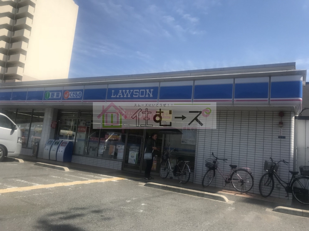 コンビニ　ローソン 長居公園南店（コンビニ）まで421m