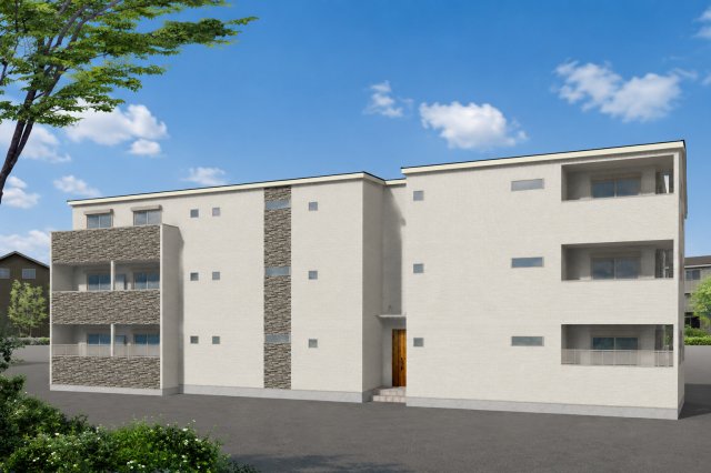 建物外観　オートロック付きで外部から簡単に出入りできない為安心です