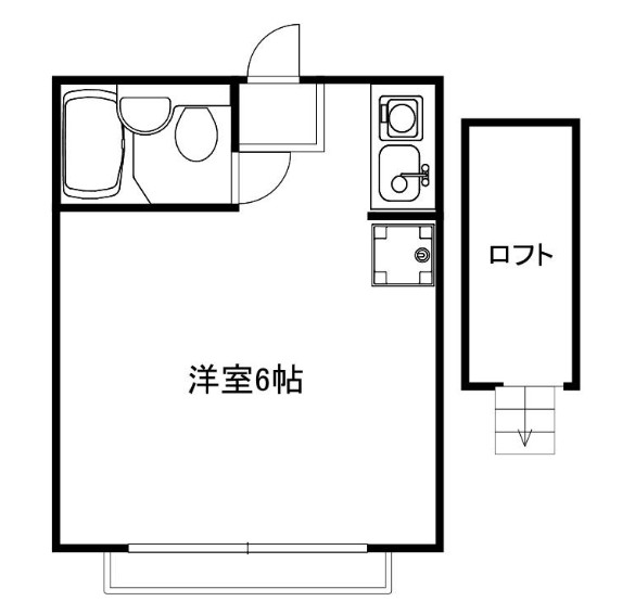 東急池上線 千鳥町駅 徒歩5分 2階建 築34年の間取り写真