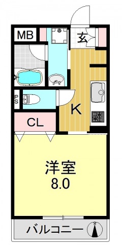地下鉄谷町線 長原駅 徒歩5分 3階建 築22年の間取り写真
