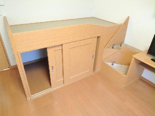 収納　収納付ベッドタイプのお部屋です