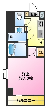 グリフィン武蔵小杉弐番館の間取り写真