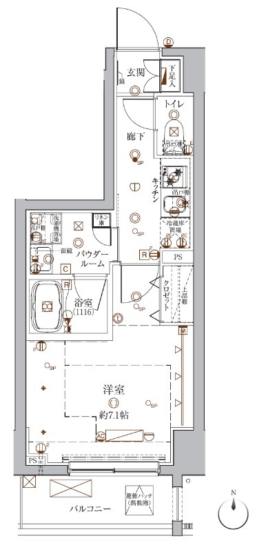 クレイシア入谷の間取り写真