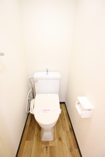 トイレ　嬉しい洗浄機能付便座のトイレ