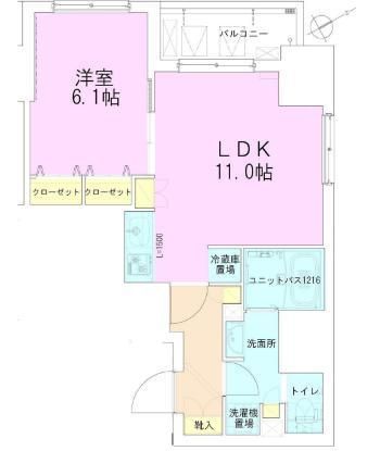 門前仲町レジデンス八番館の間取り写真