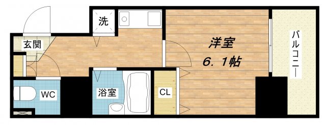 プレサンス大手前パークサイドの間取り写真
