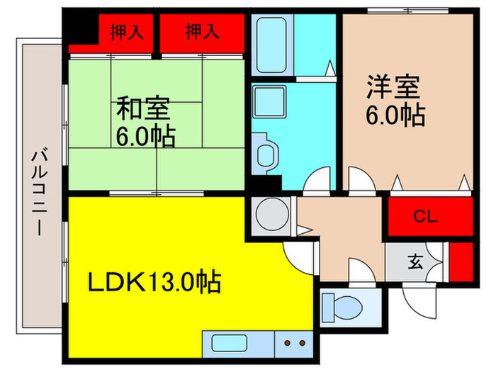 アルバート箕面5番館の間取り写真