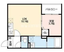 Lane須磨の間取り写真