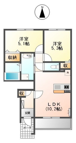 グリーンの間取り