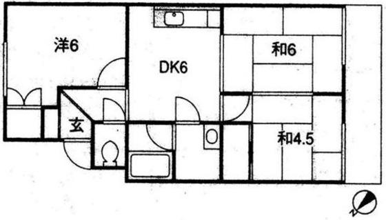 中尾マンションの間取り