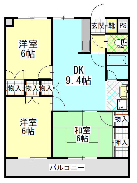 ガーデンハイツの間取り