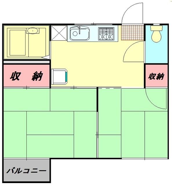 埼玉県富士見市東みずほ台２（アパート）の賃貸物件の間取り