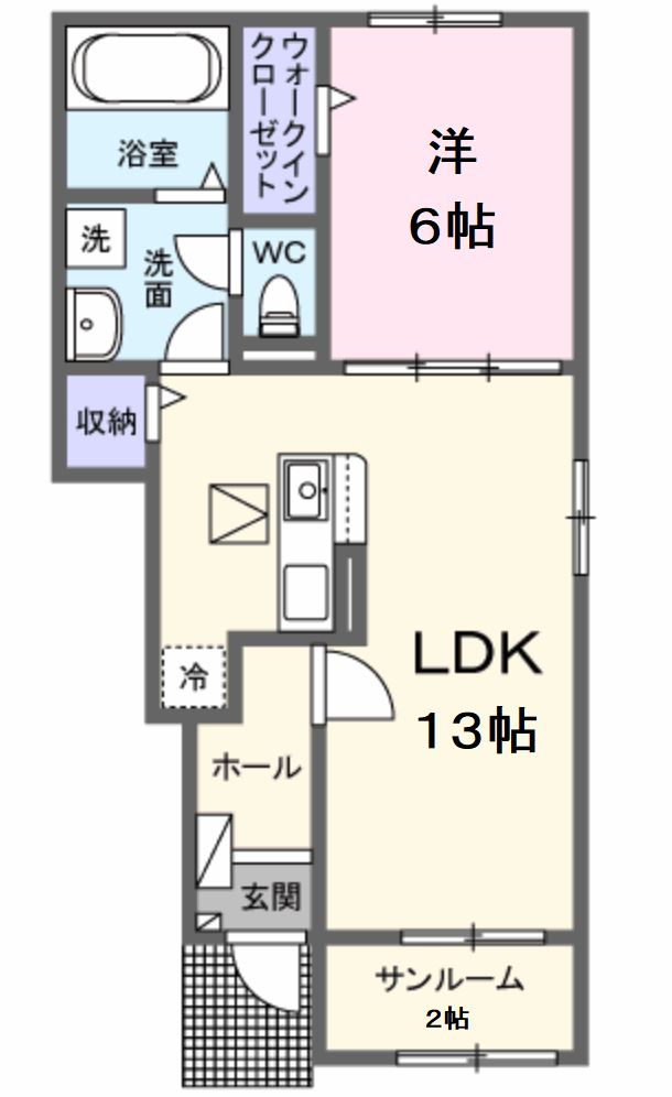 【コンフォーティア２　Ｂの間取り】