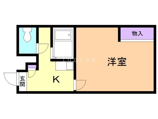 レオパレスしあわせの家の間取り