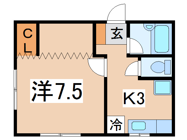 グリーンビレッジＤの間取り