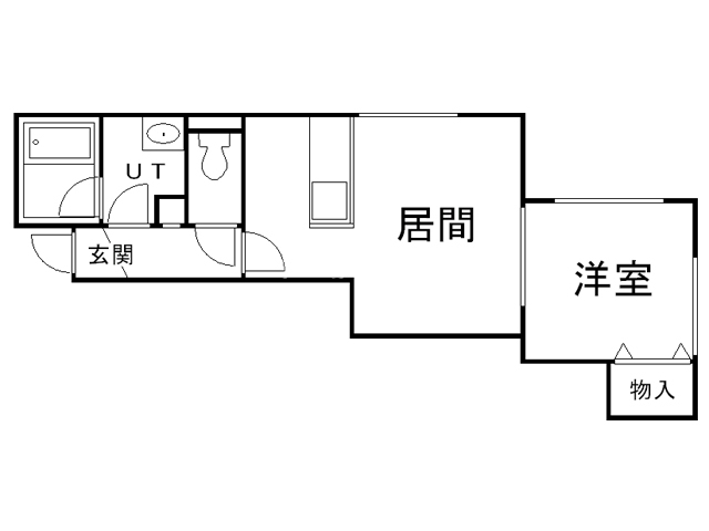 札幌市東区北三十二条東のアパートの間取り