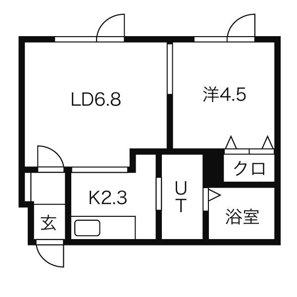 ブランノワールN14.exeの間取り