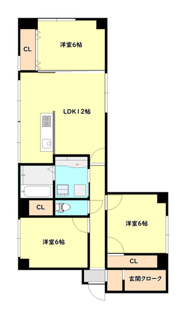 ｓｔａｇｅＲ東中通の間取り