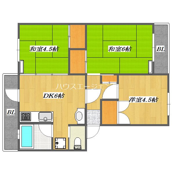 コーポ近江屋２の間取り