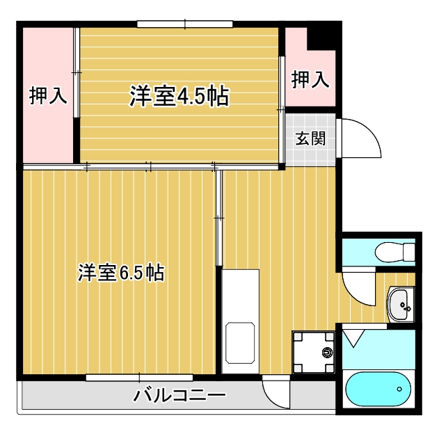 ヴィラナリー豊岡1号棟の間取り