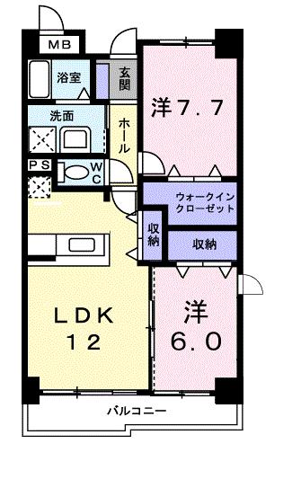 セントラルヴィレッジの間取り