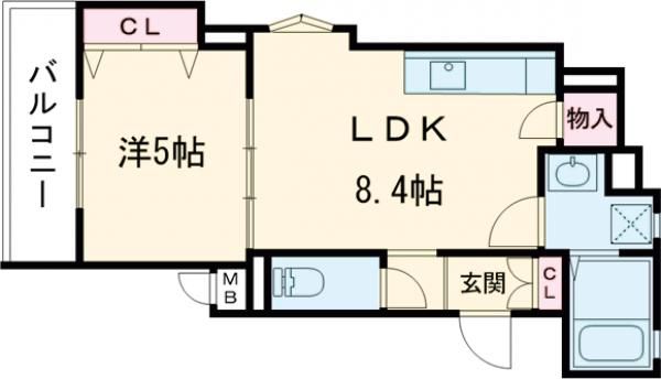 大東市諸福のアパートの間取り