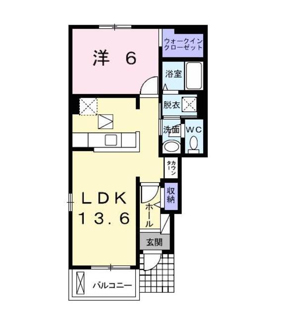 市原市五所のアパートの間取り