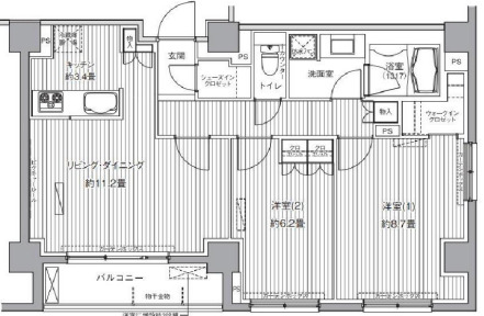 ヒューリックレジデンス茗荷谷の間取り