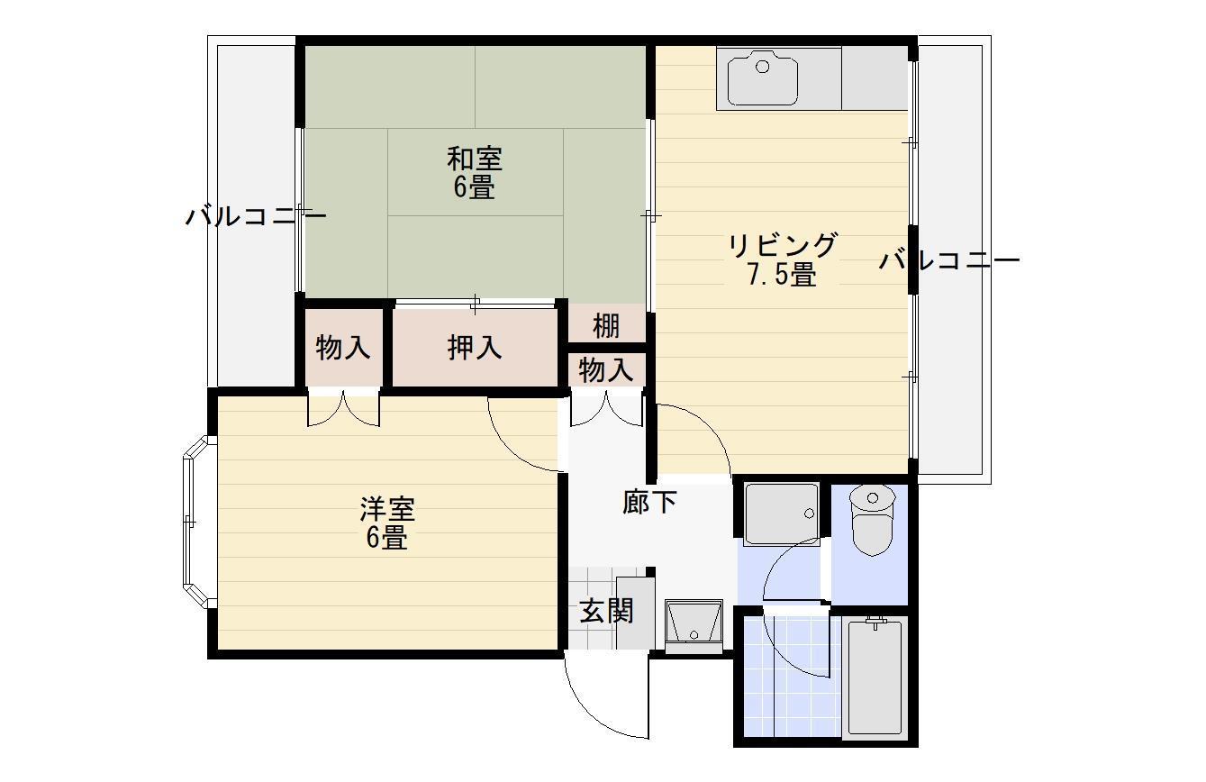 立花ハイツの間取り