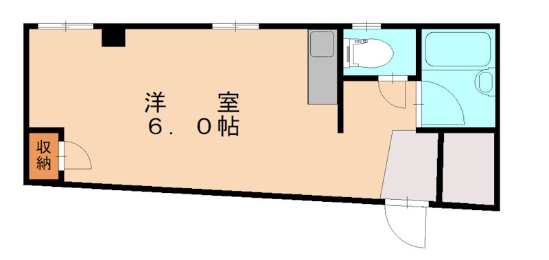 北九州市小倉北区米町のマンションの間取り