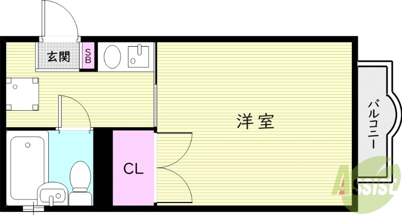 Amenity　heights UEGAHARA ICHIBANKANの間取り