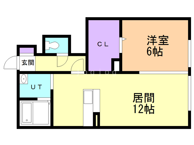 アリエスカ三内の間取り